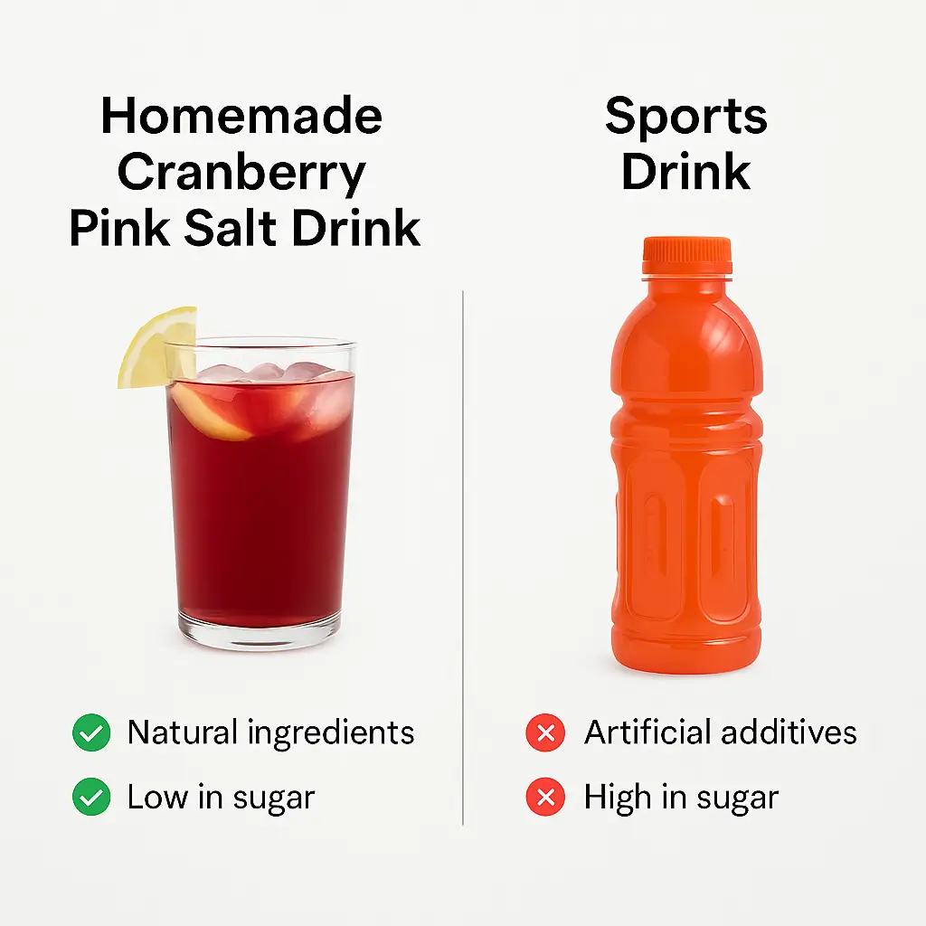 Comparison of DIY drink vs commercial electrolytes