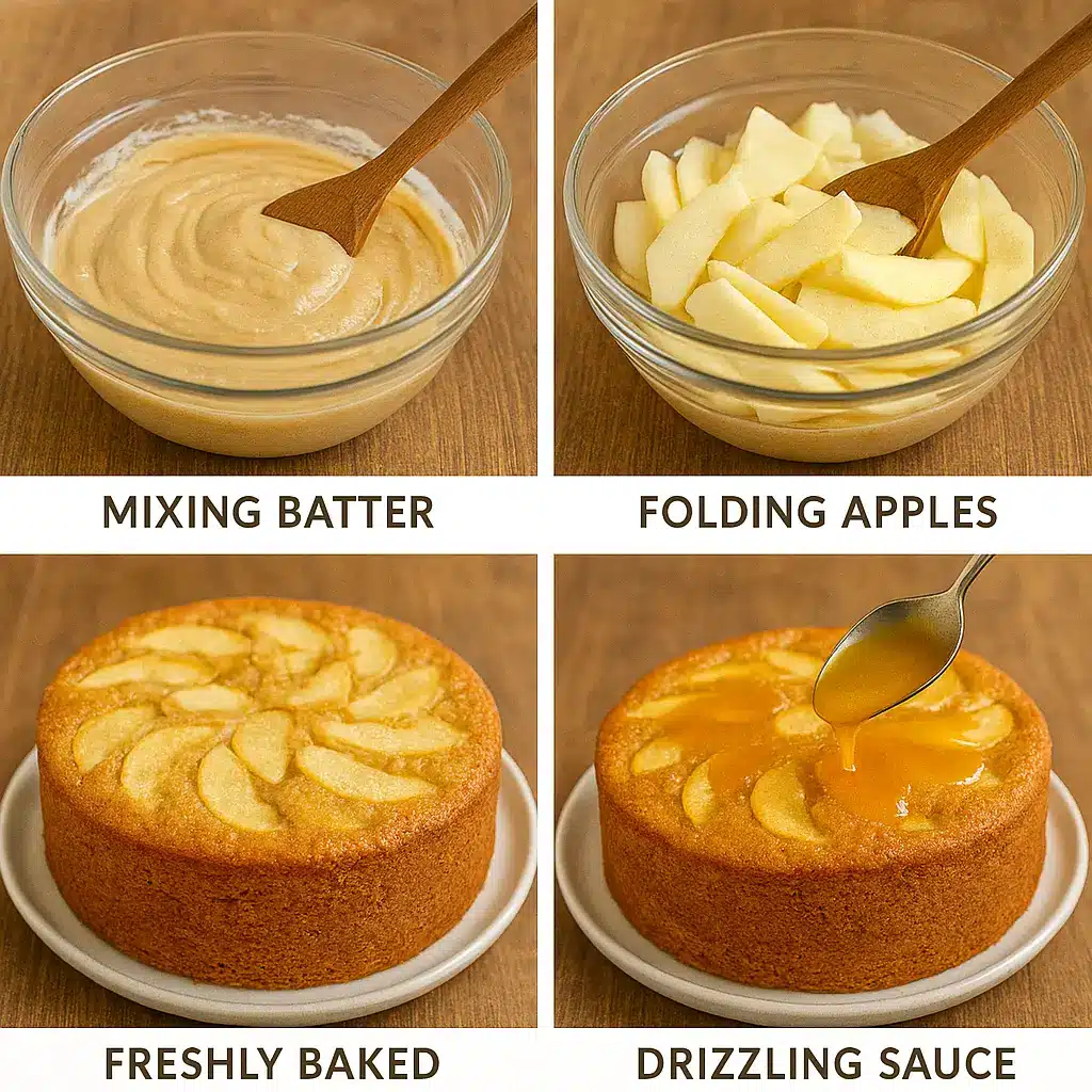 Apple Butterscotch Cake Recipe Steps