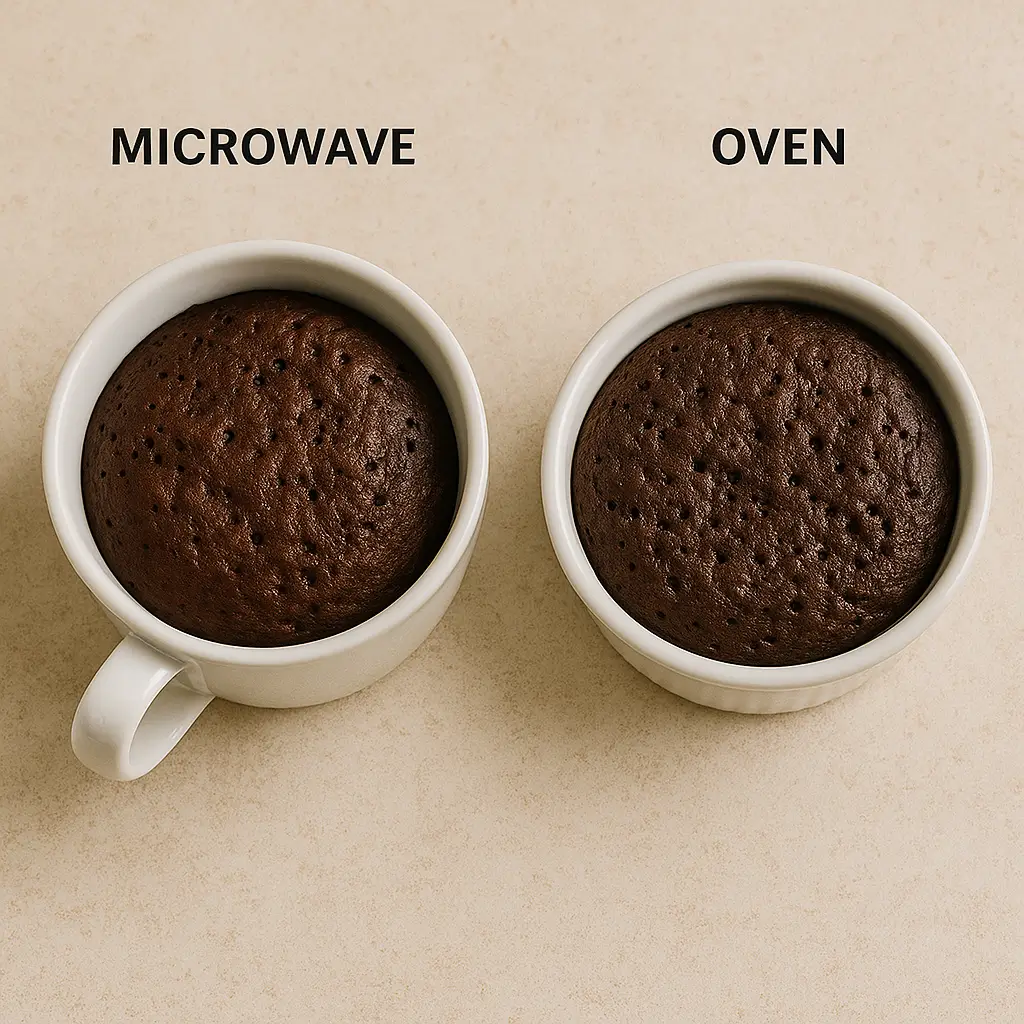 microwave vs oven emergency chocolate cake recipe
