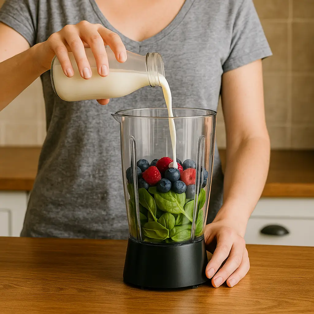 PCOS smoothie breakfast idea for energy and hormone balance