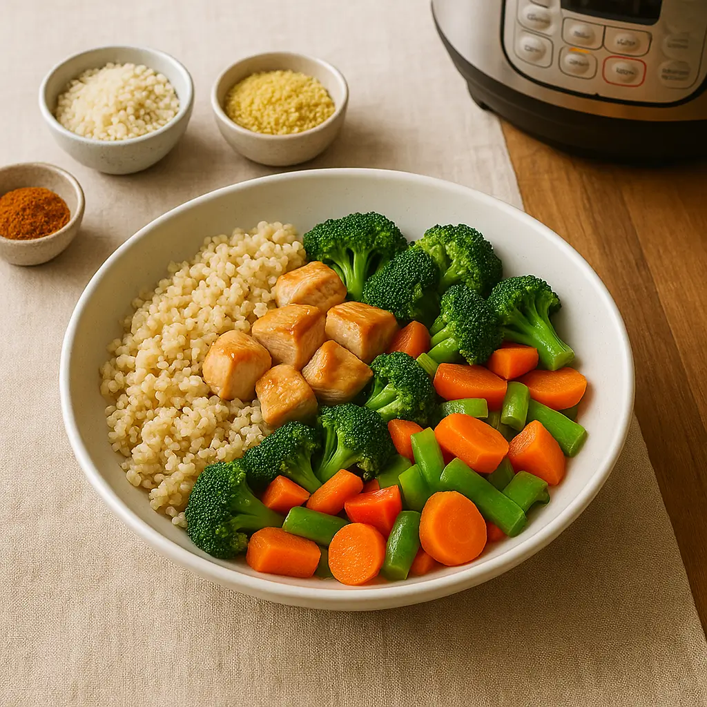 Cooking gluten free Instant Pot recipes in a modern kitchen.
