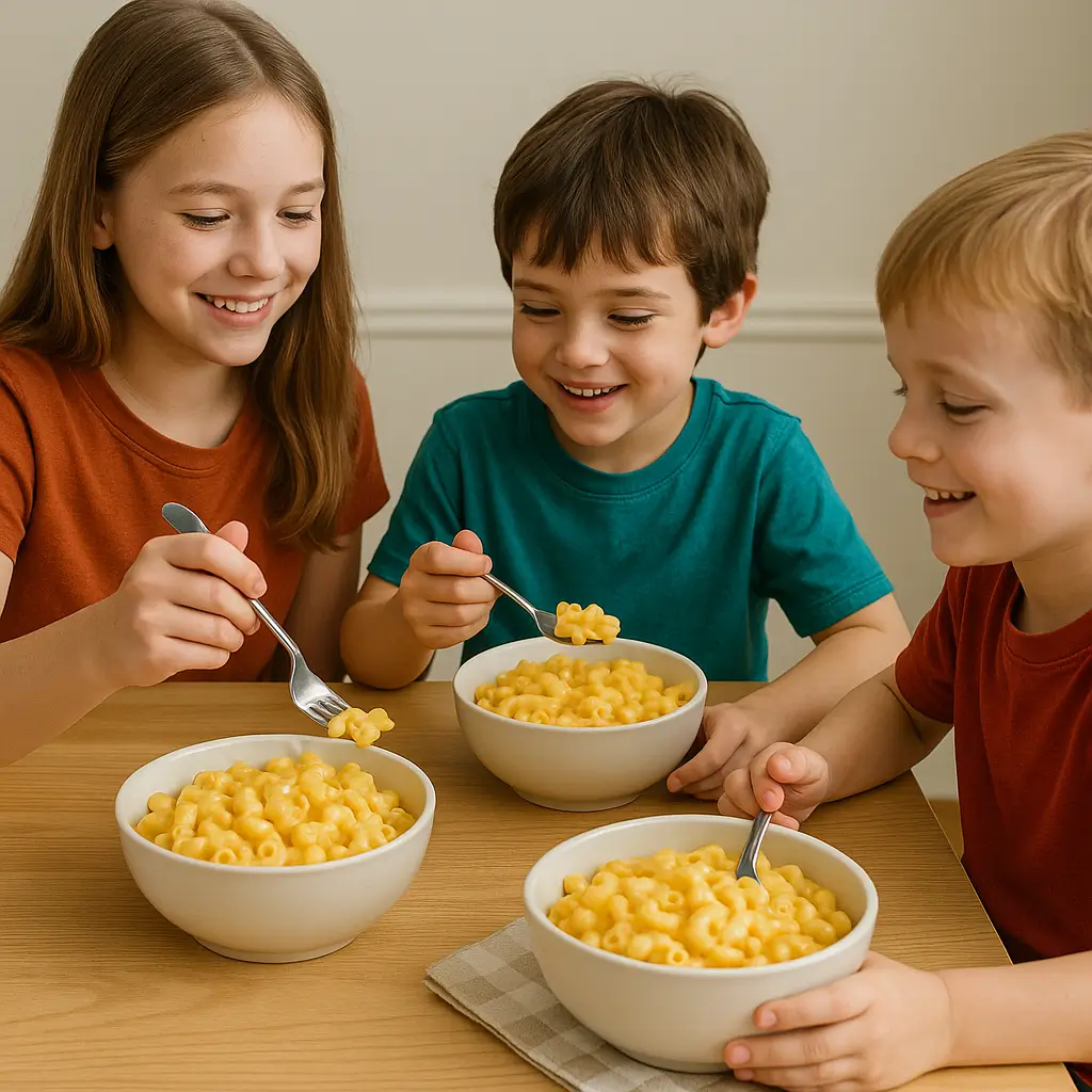 Kids eating easy crockpot recipes