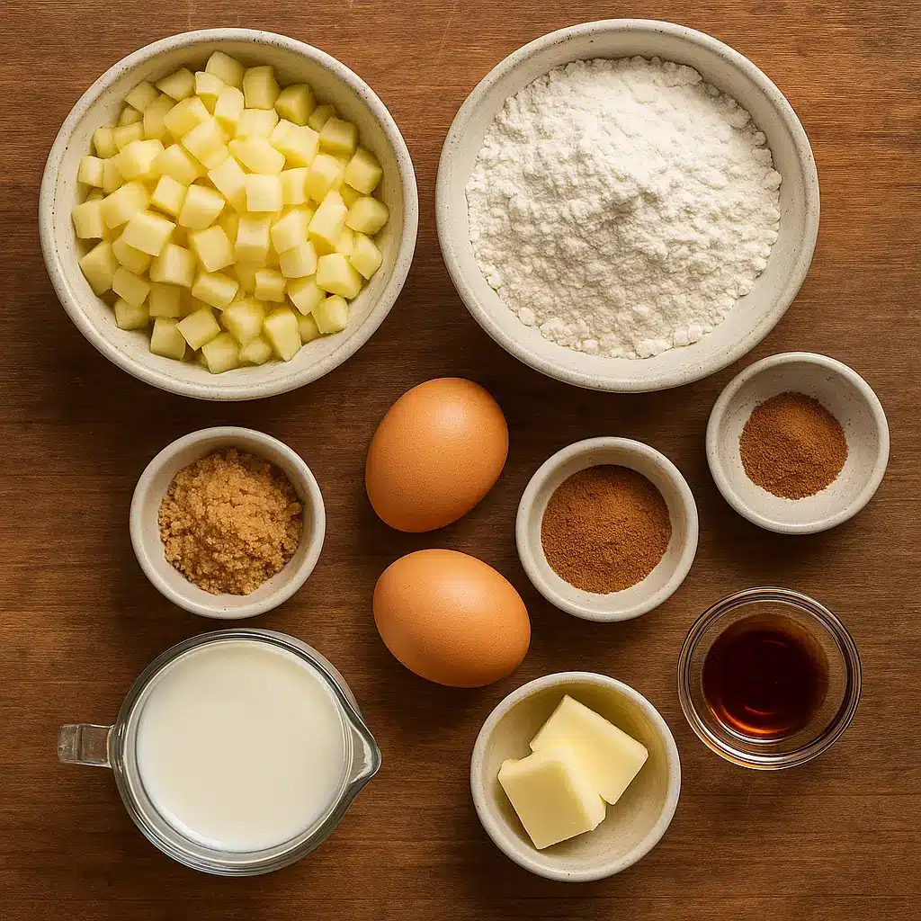ingredients for apple fritter waffle donuts recipe