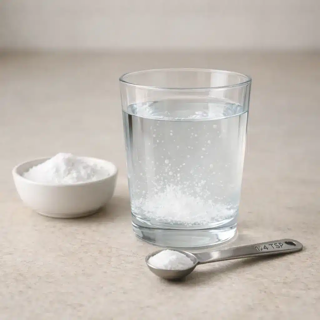 Moderation and safety when using baking soda salt trick for men recipe