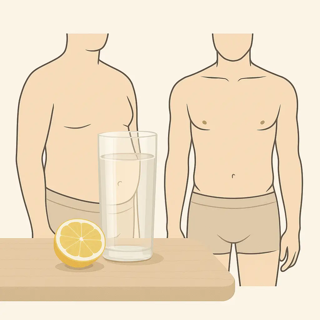 Bloating vs fat loss comparison for men