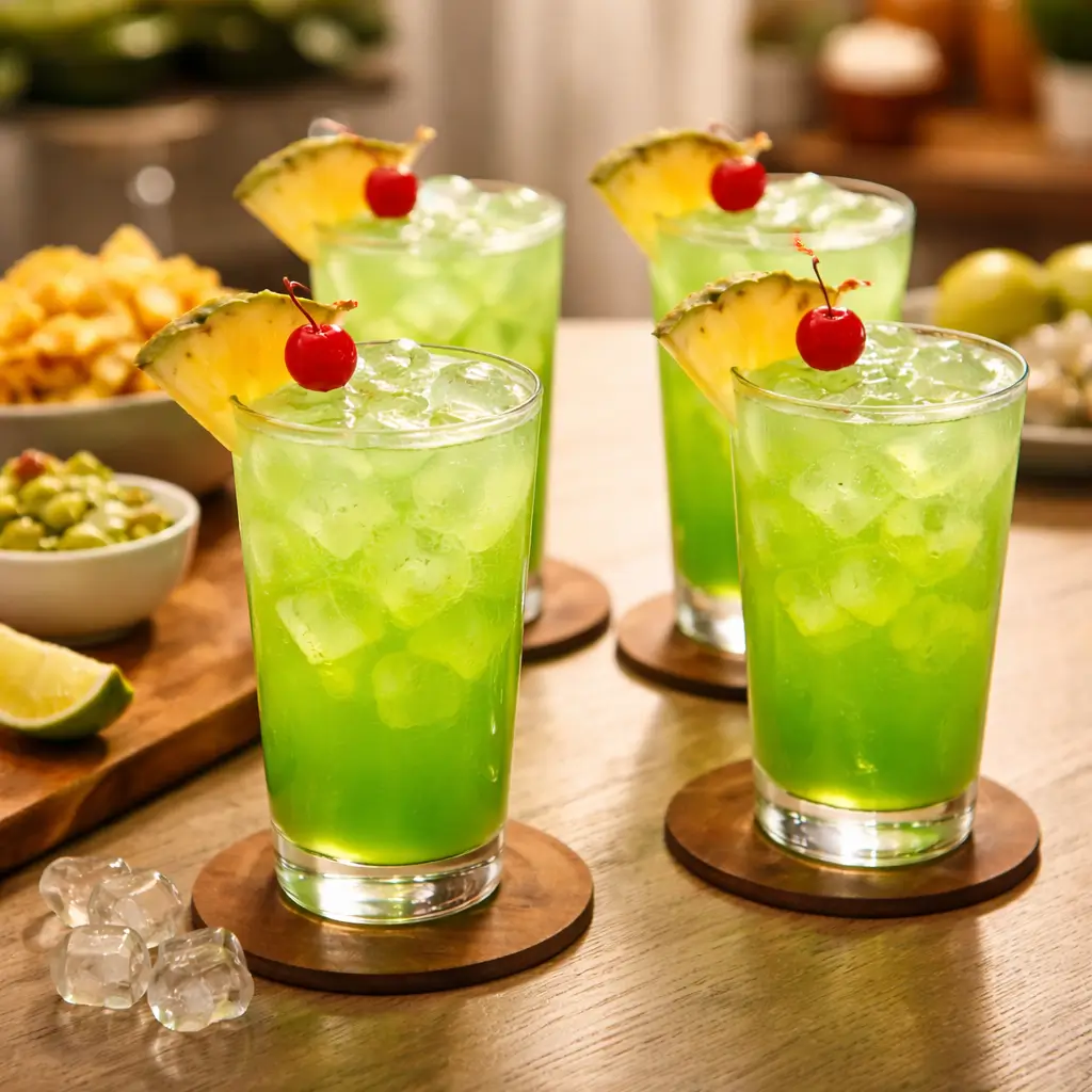 Liquid maria juana cocktail served at a party