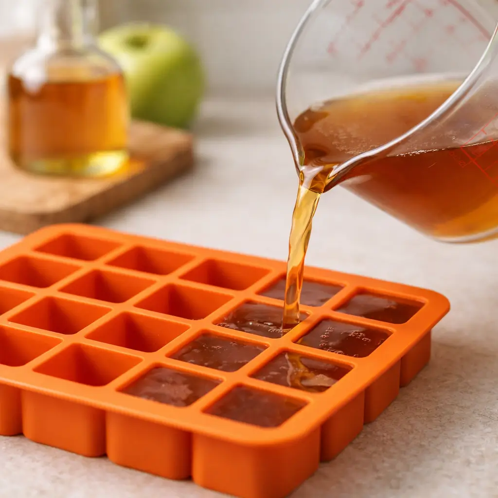 making apple cider vinegar gelatin step by step