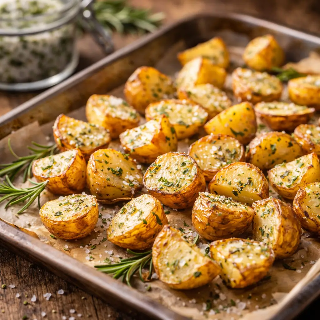 Rosemary salt recipe used on roasted potatoes