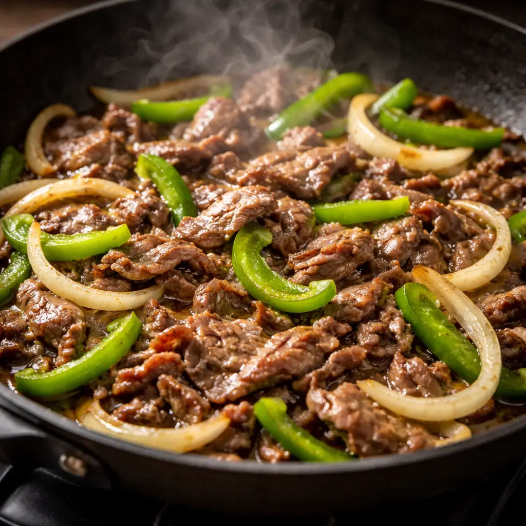 cooking beef and vegetables for keto Philly cheesesteak roll ups