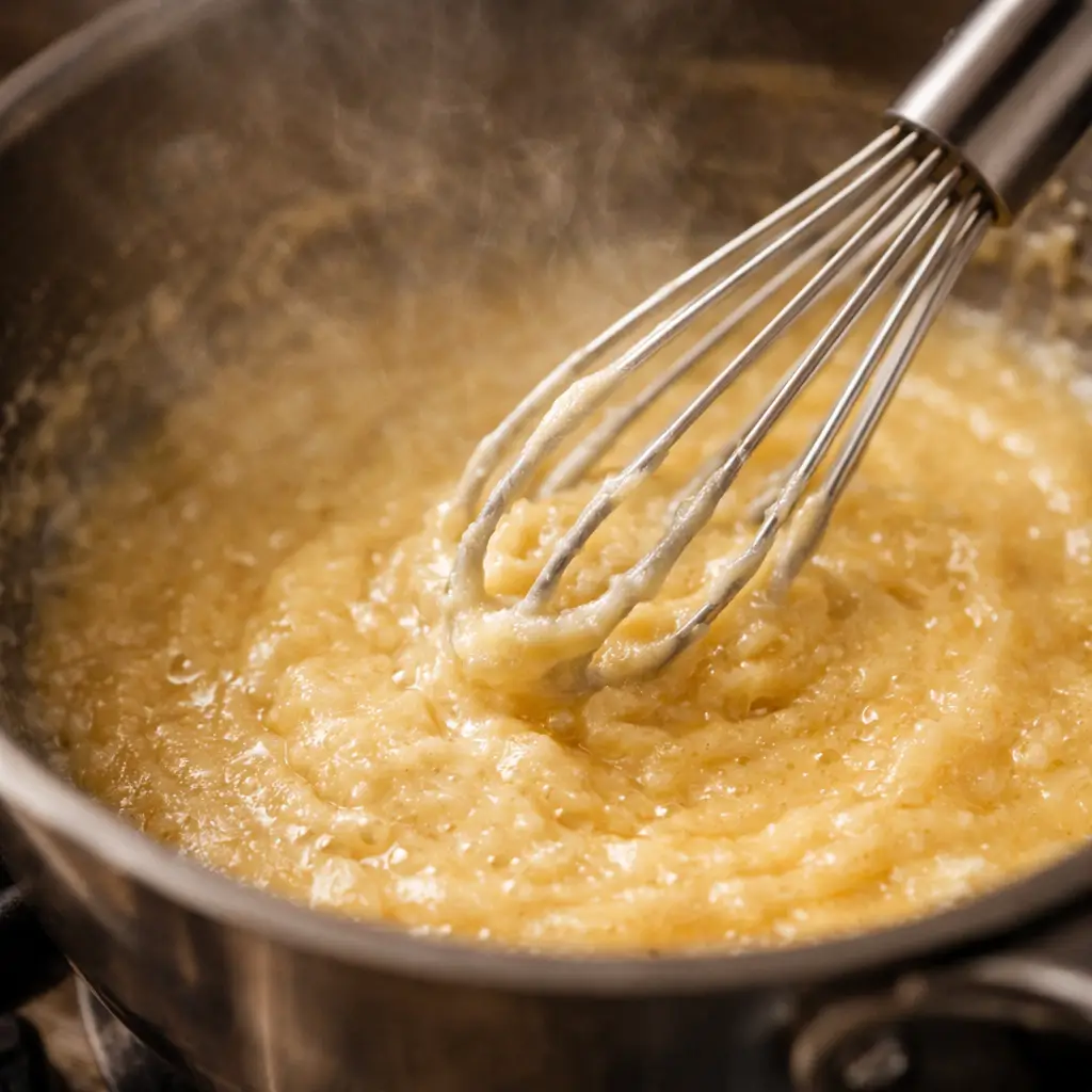 Making roux for Texas Roadhouse cream gravy