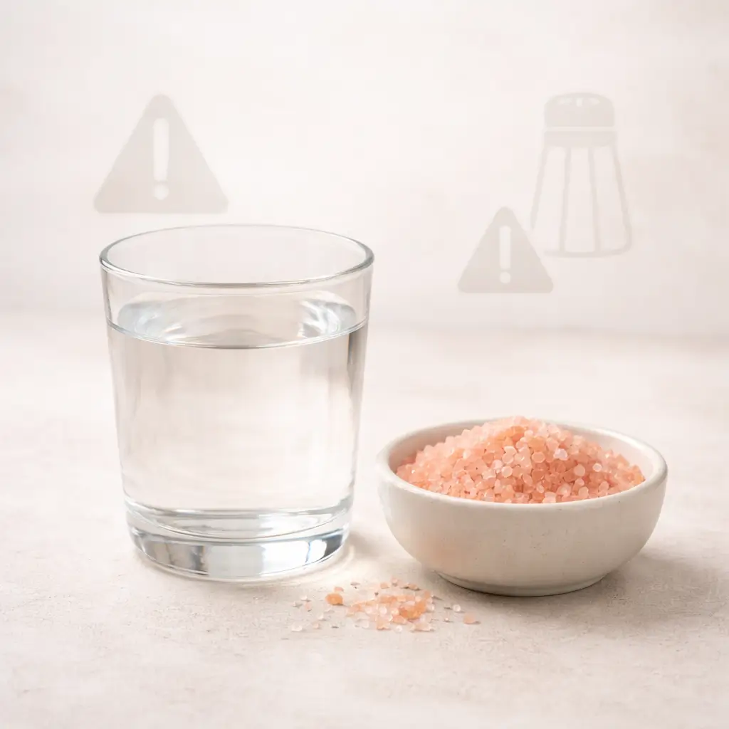 Safety considerations for drinking pink salt water