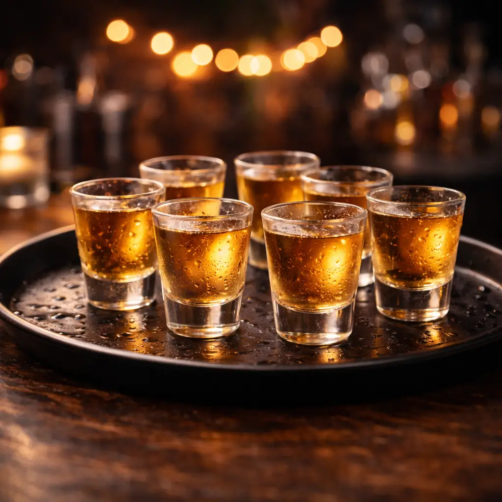 Water moccasin shots served at a party gathering