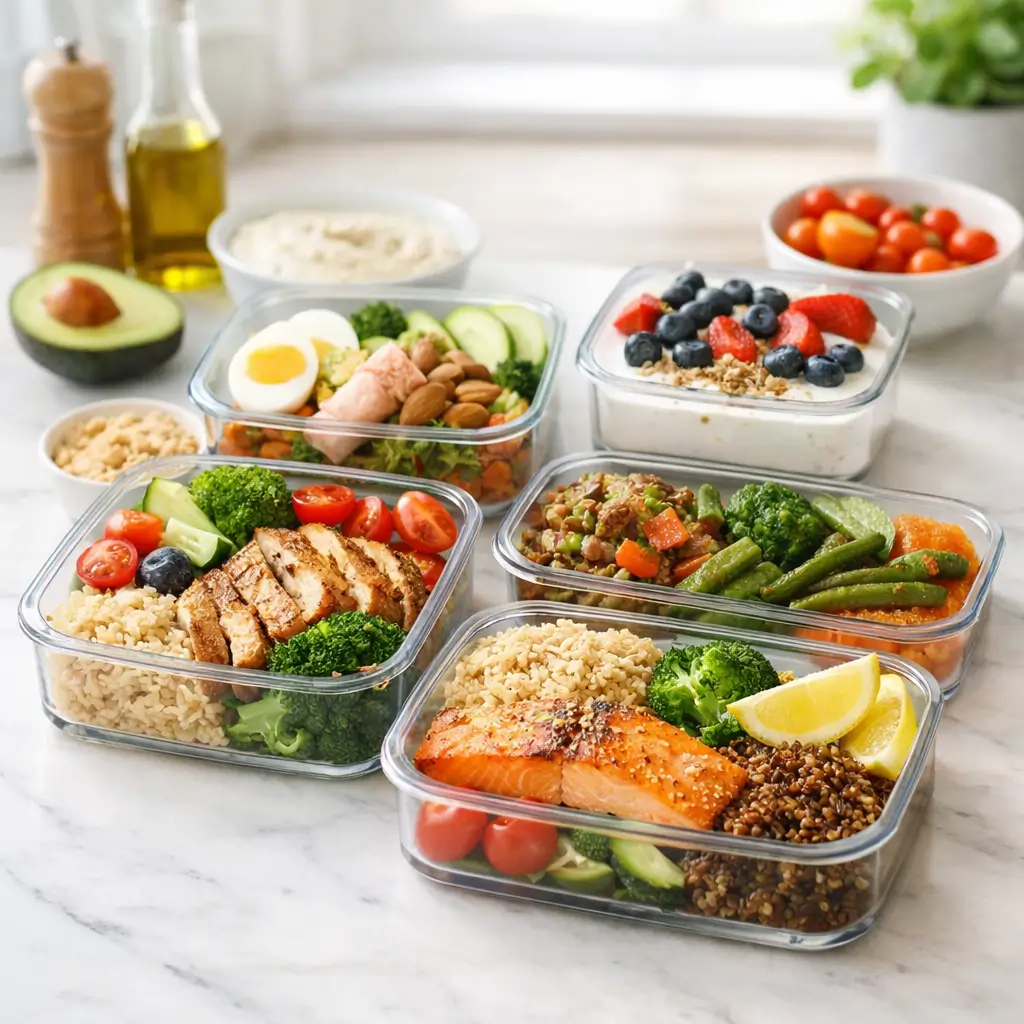 High-protein meal prep recipes for weight loss with healthy balanced meals