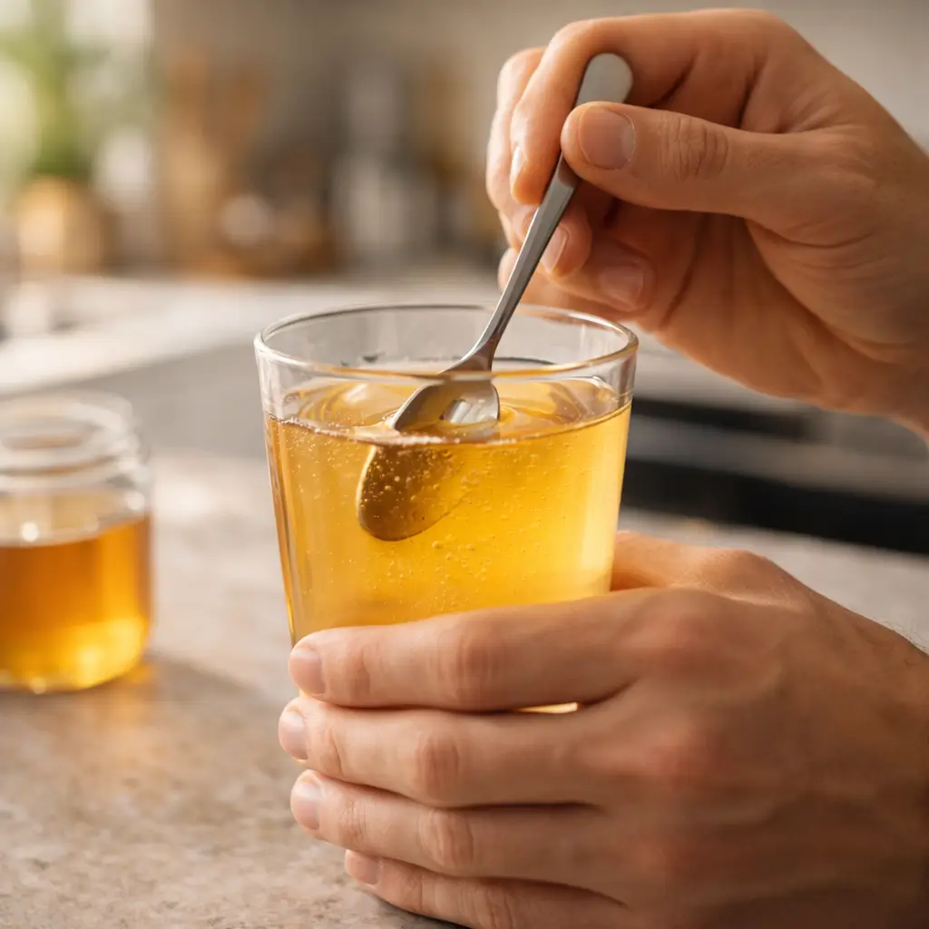 Preparing the honey trick for men recipe step by step
