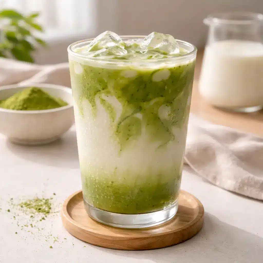 iced matcha made using the matcha trick recipe