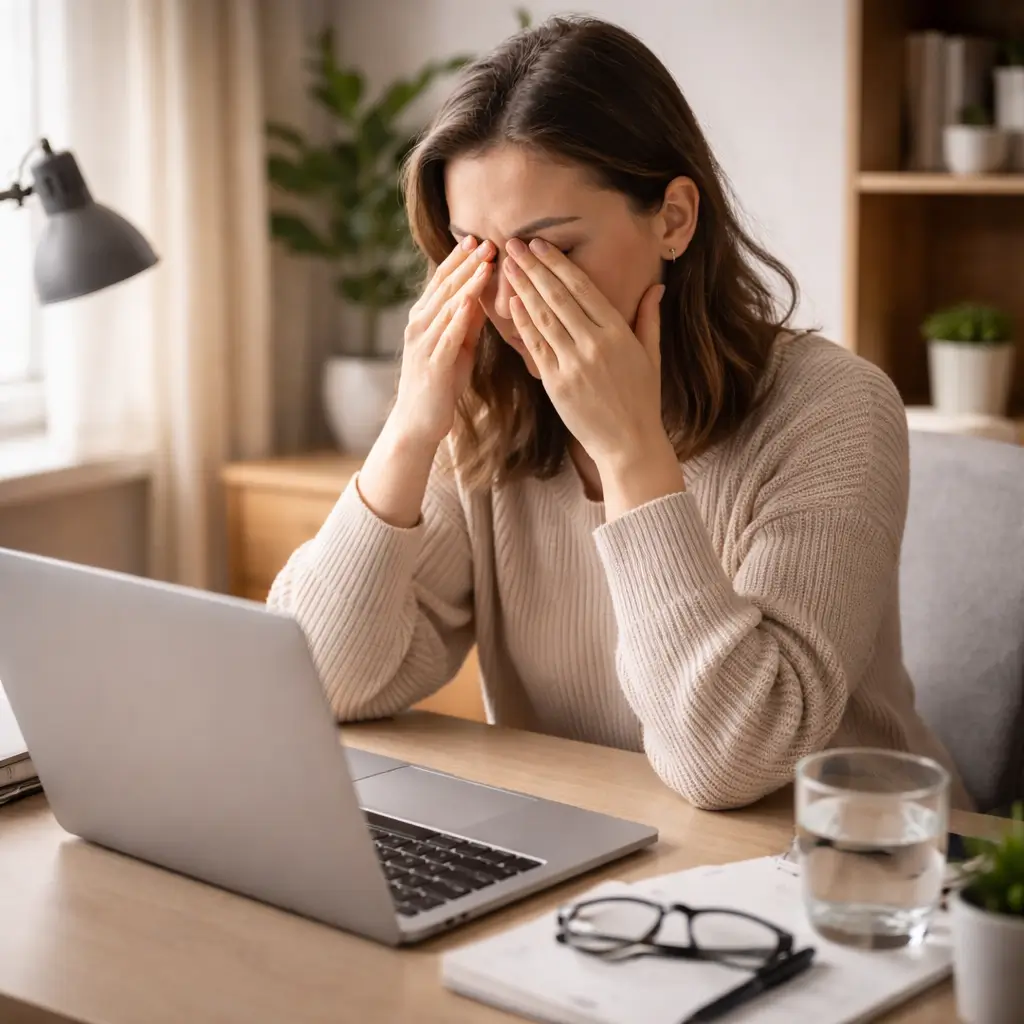 Eye strain from screen time often linked to natural remedy searches