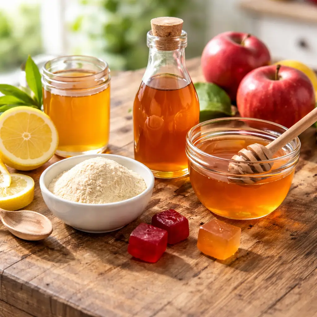 Ingredients used in apple cider vinegar gummies recipe for weight loss