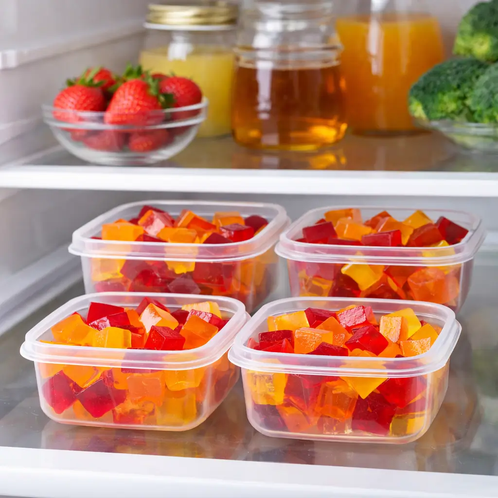 fruit gelatin variation healthy dessert cups