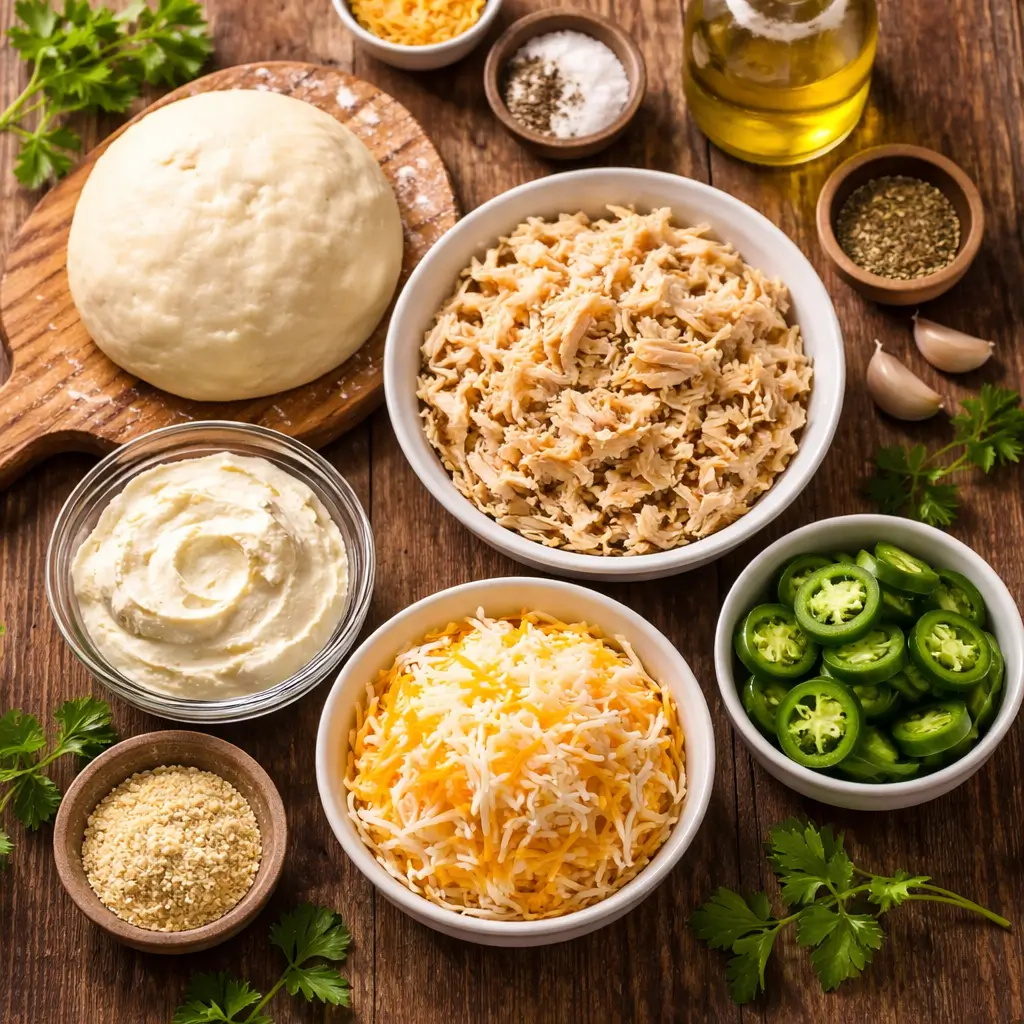 Ingredients for starbucks jalapeno chicken pocket recipe