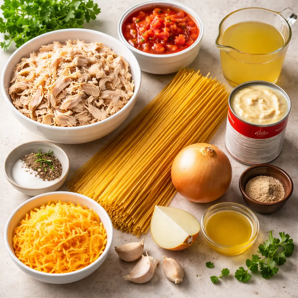 joanna gaines chicken spaghetti recipe printable Ingredients used for Joanna Gaines chicken spaghetti recipe