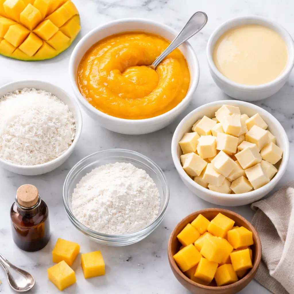 Ingredients for No Bake Mango Truffles Recipe