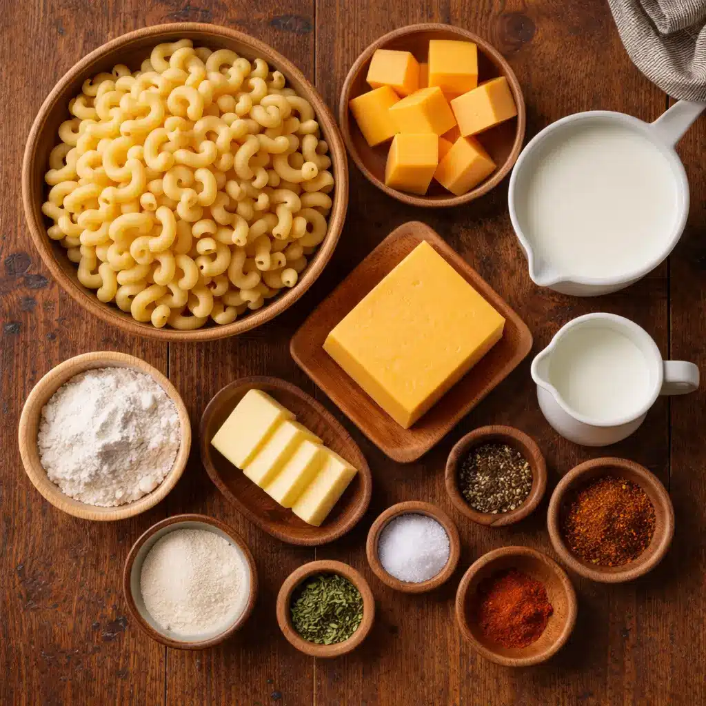 ingredients used in mission bbq mac and cheese recipe