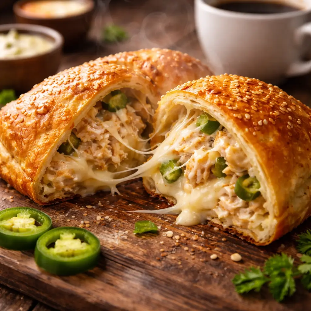 Starbucks jalapeno chicken pocket recipe with melted cheese and creamy filling