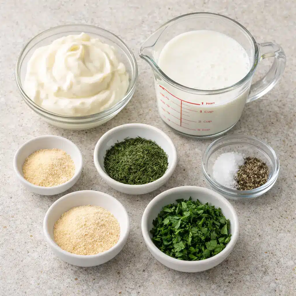 ingredients needed for taco mac ranch recipe
