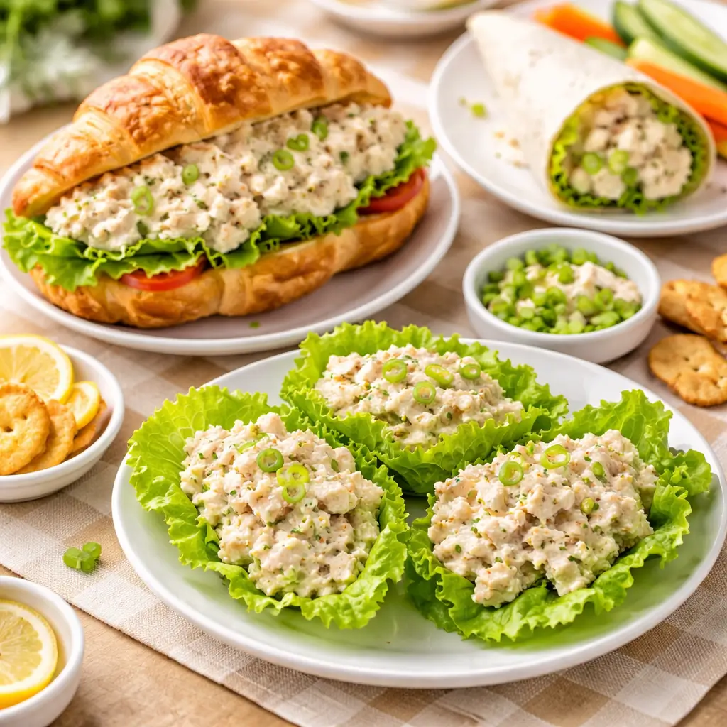 Different ways to serve Wawa chicken salad