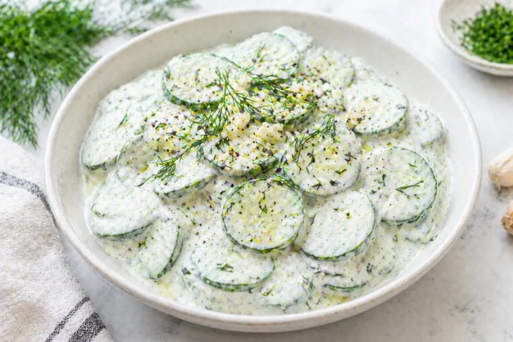 cucumber yogurt salad creamy