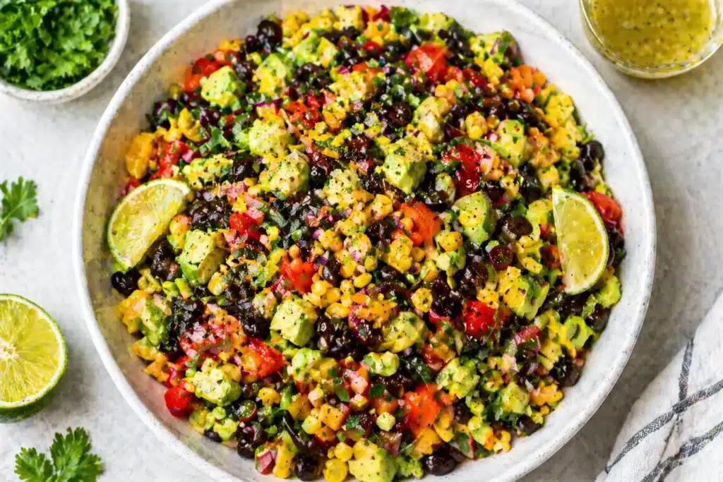 avocado black bean salad with corn