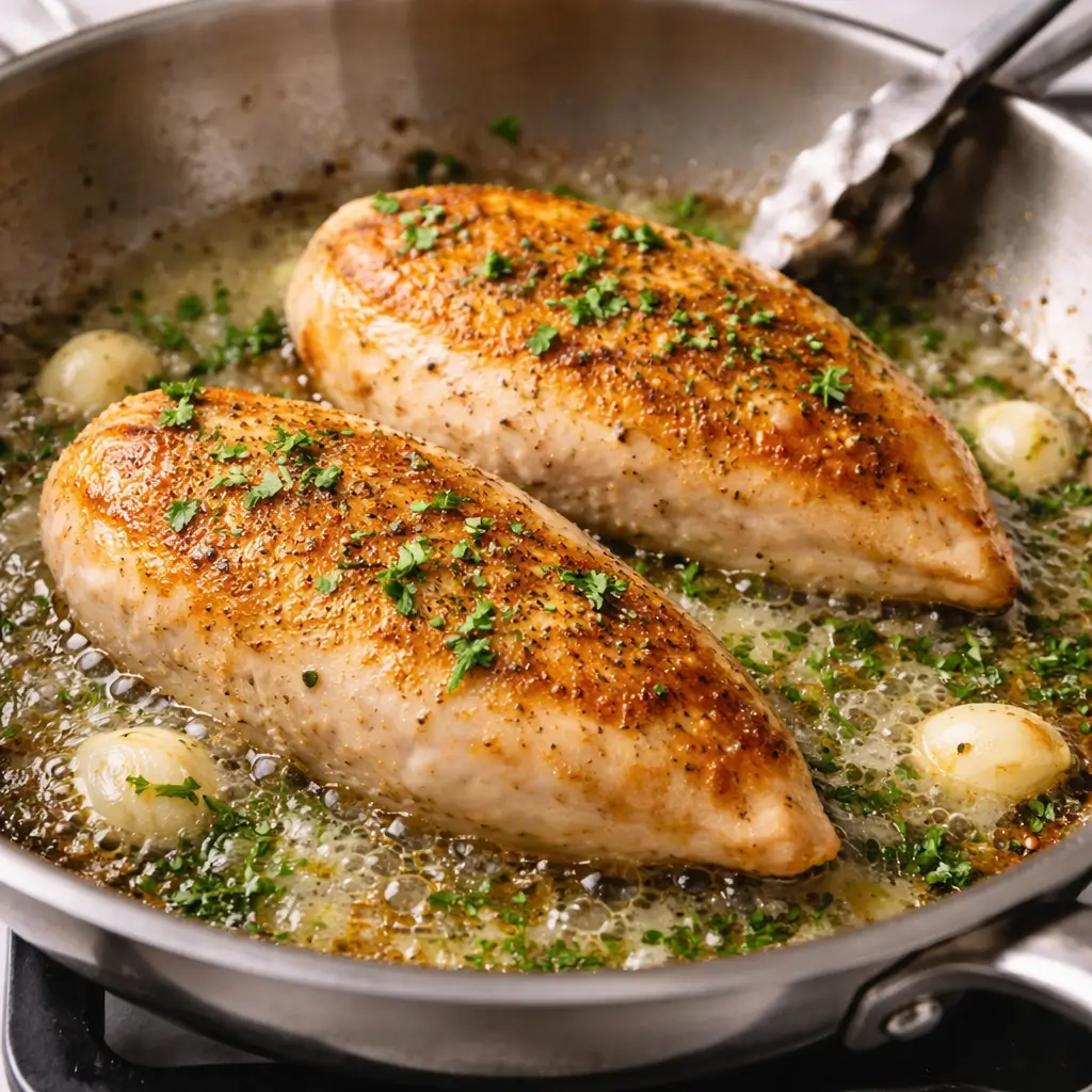 Cooking chicken for Ina Garten Chicken with Buttered Noodles Recipe