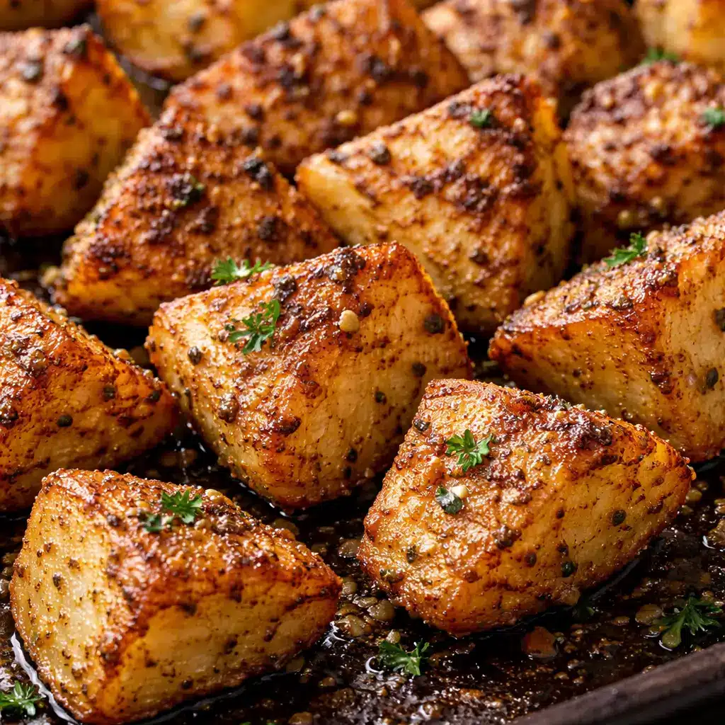 crispy roasted potatoes with herbs and onion butter seasoning