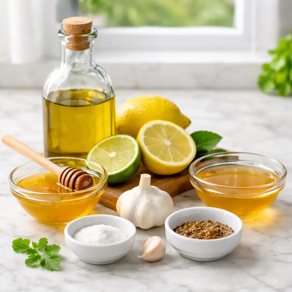 Ingredients for Zesty Sensation Salad Dressing Recipe