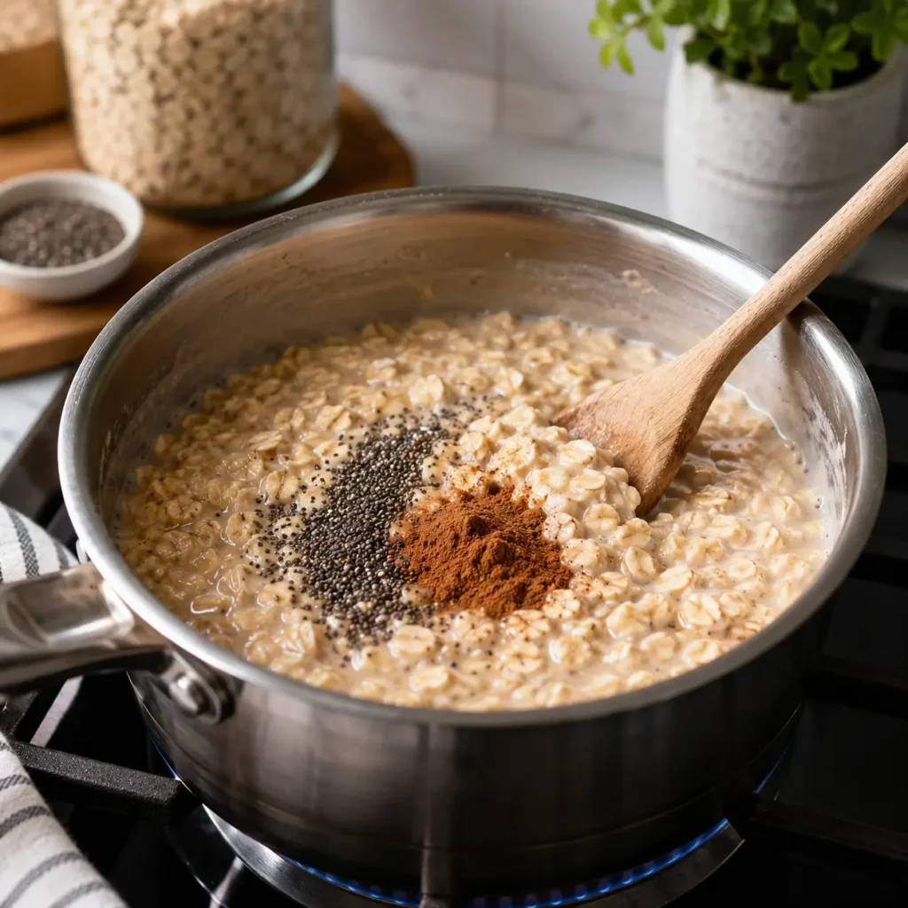 Cooking the Valerie Bertinelli oat trick recipe